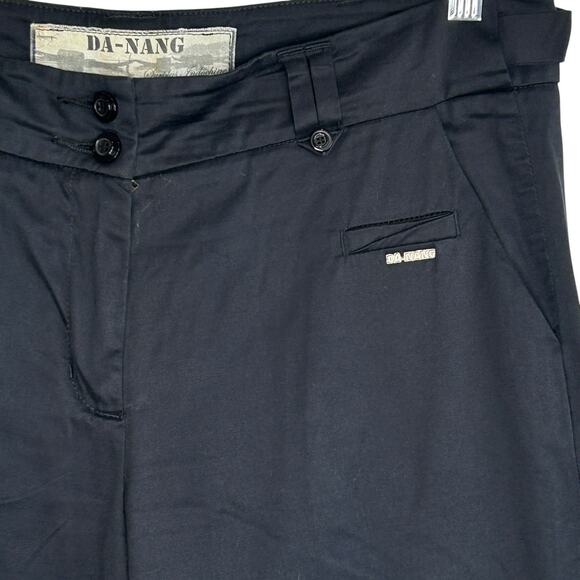 VTG Da-Nang Y2k Wide Leg‎ Pants Womens Size 10 Goth Grunge Silky Rocker Skater - Picture 4 of 13